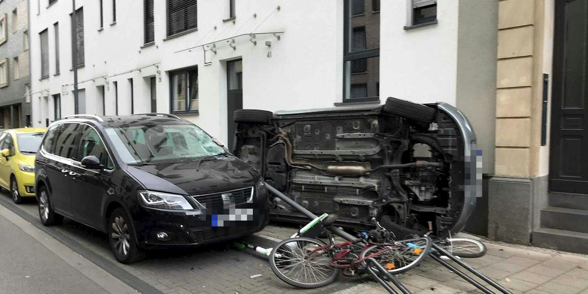 gepixelt Unfall Christophstraße