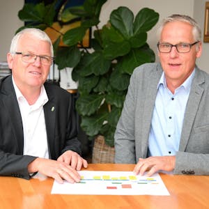 Bürgermeister Willi Heider (l.) und der Allgemeine Vertreter Willi Hembach.