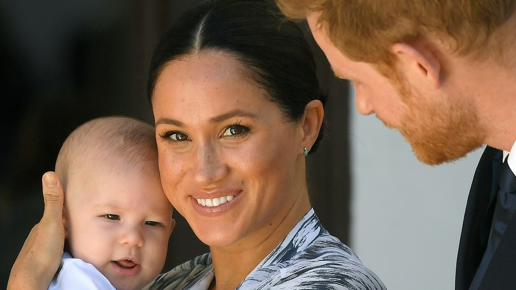 Der britische Prinz Harry und seine Frau Meghan mit ihrem Sohn Archie.