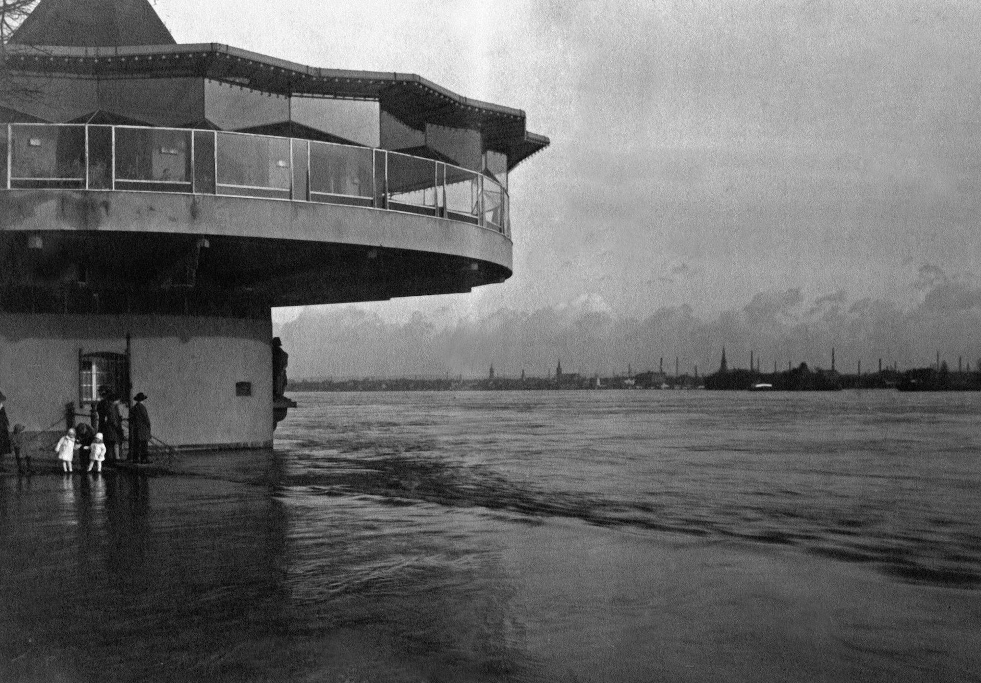 Hochwasser Köln 1926 Bastei