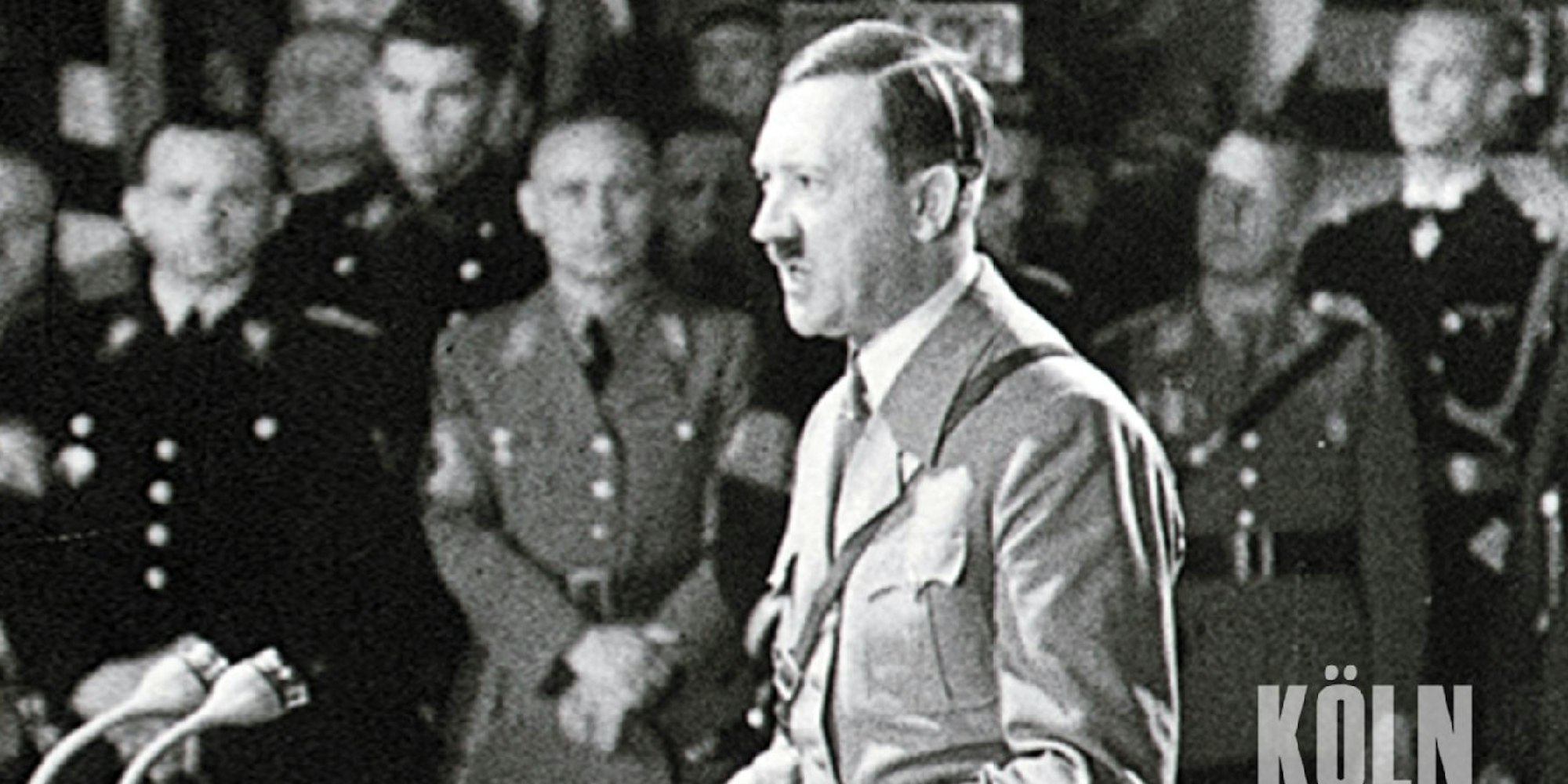 Adolf Hitler im Gürzenich in Köln.