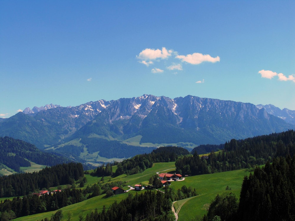 Blick auf die Tiroler Alpen