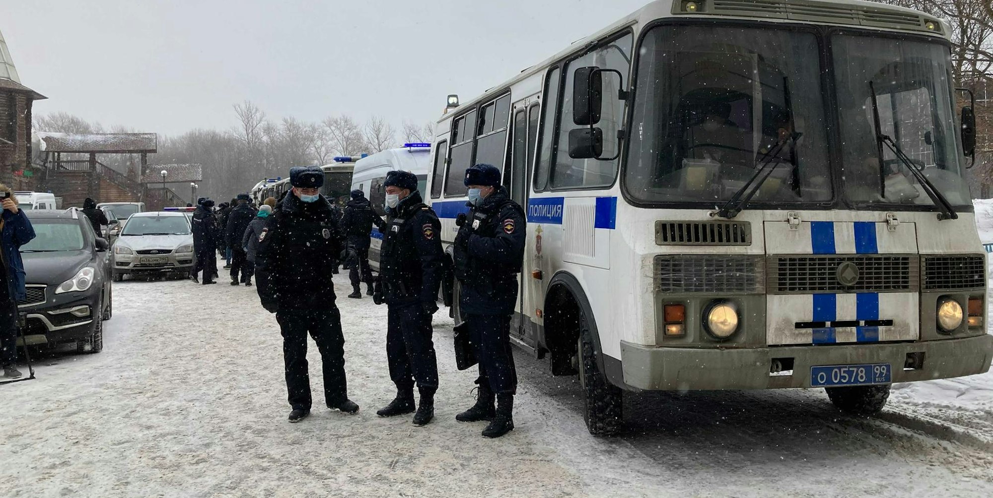 Russland Polizei Fahrzeug