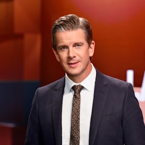 Fernsehmoderator Markus Lanz bei seiner gleichnamigen Polit-Show im ZDF