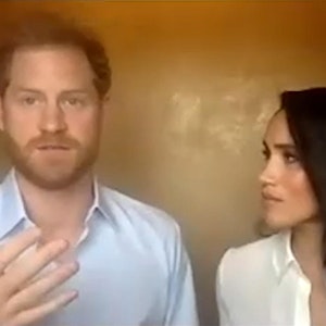 Prinz Harry und Herzogin Meghan bei einer Videokonferenz
