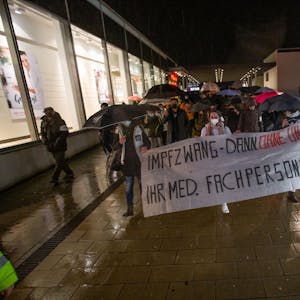 Impfgegner-Demo in Gummersbach.