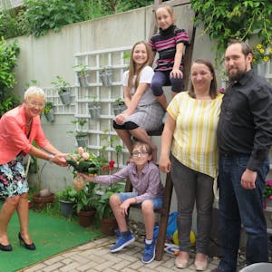 Gabriele Willscheid besuchte eine der Familien, die Hilfe bekommen.