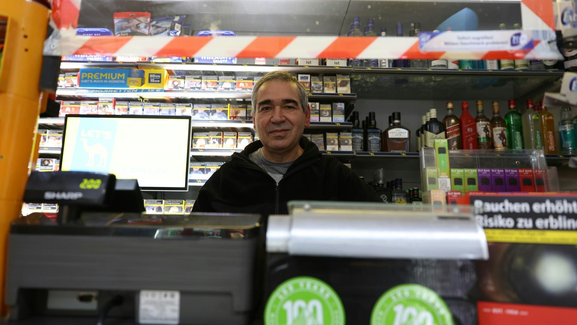 Kioskbetreiber Mohamed Bero an der Zülpicher Straße