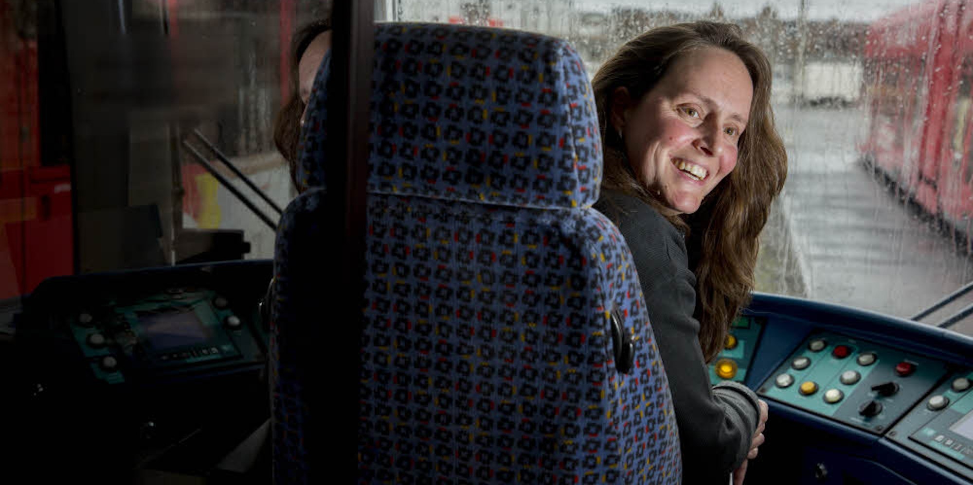 Jennifer Schulz fährt seit zehn Jahren Straßenbahn – am liebsten auf den Linien 16 und 18.