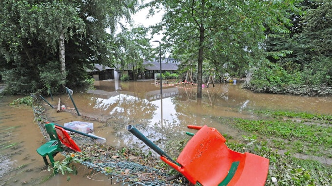 Mit allen Möbeln, Spiel- und Unterrichtsmaterialien ist die Paul-Klee-Schule beim Wupper-Hochwasser untergegangen.