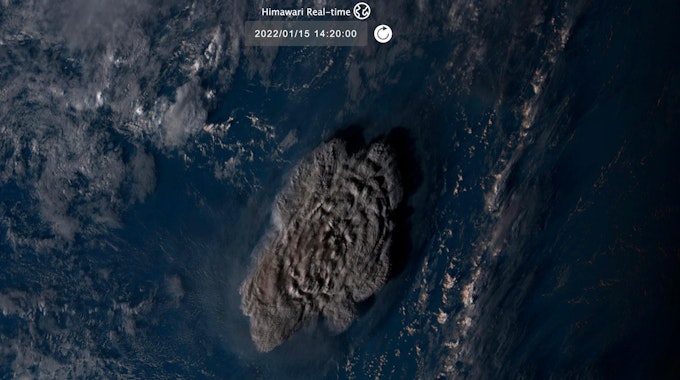 Tonga Vulkan Satellit