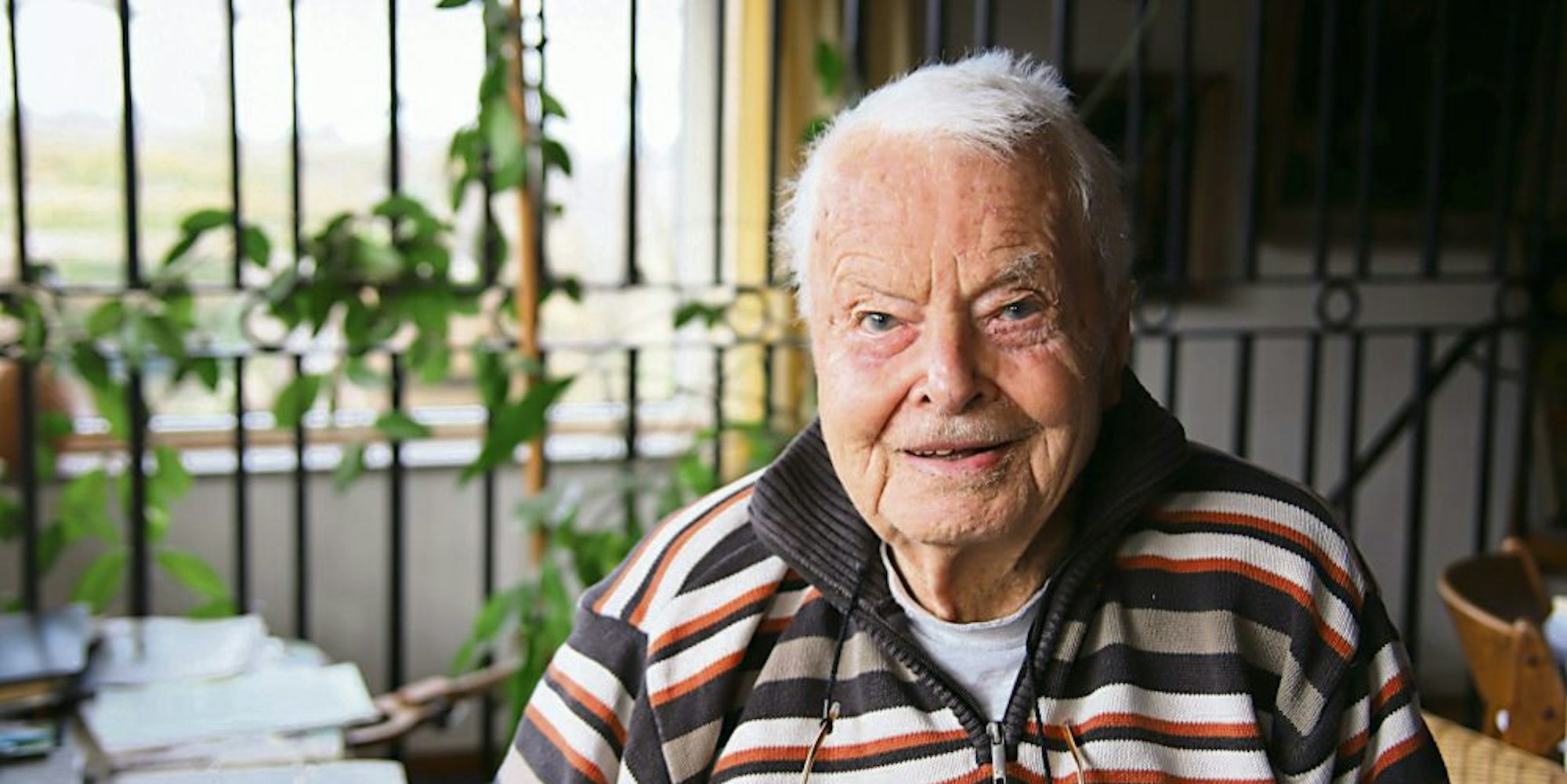 Der Bioland-Pionier Helmut Hüsgen lebt noch in seinem eigenen Haus und arbeitet an einem Buch.