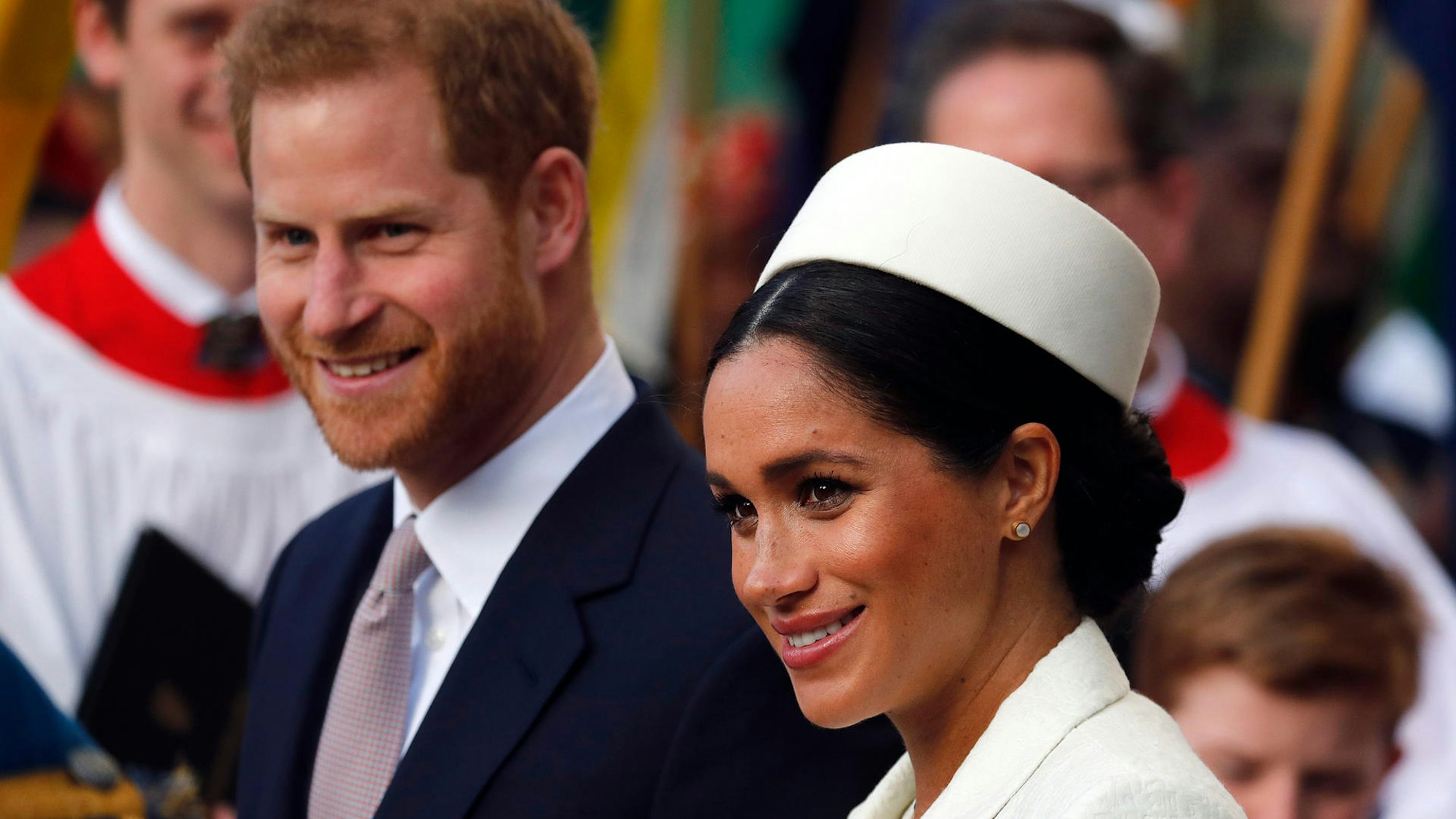 Prinz Harry und seine Frau Meghan bei einem offiziellen Anlass.