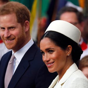 Prinz Harry und seine Frau Meghan bei einem offiziellen Anlass.