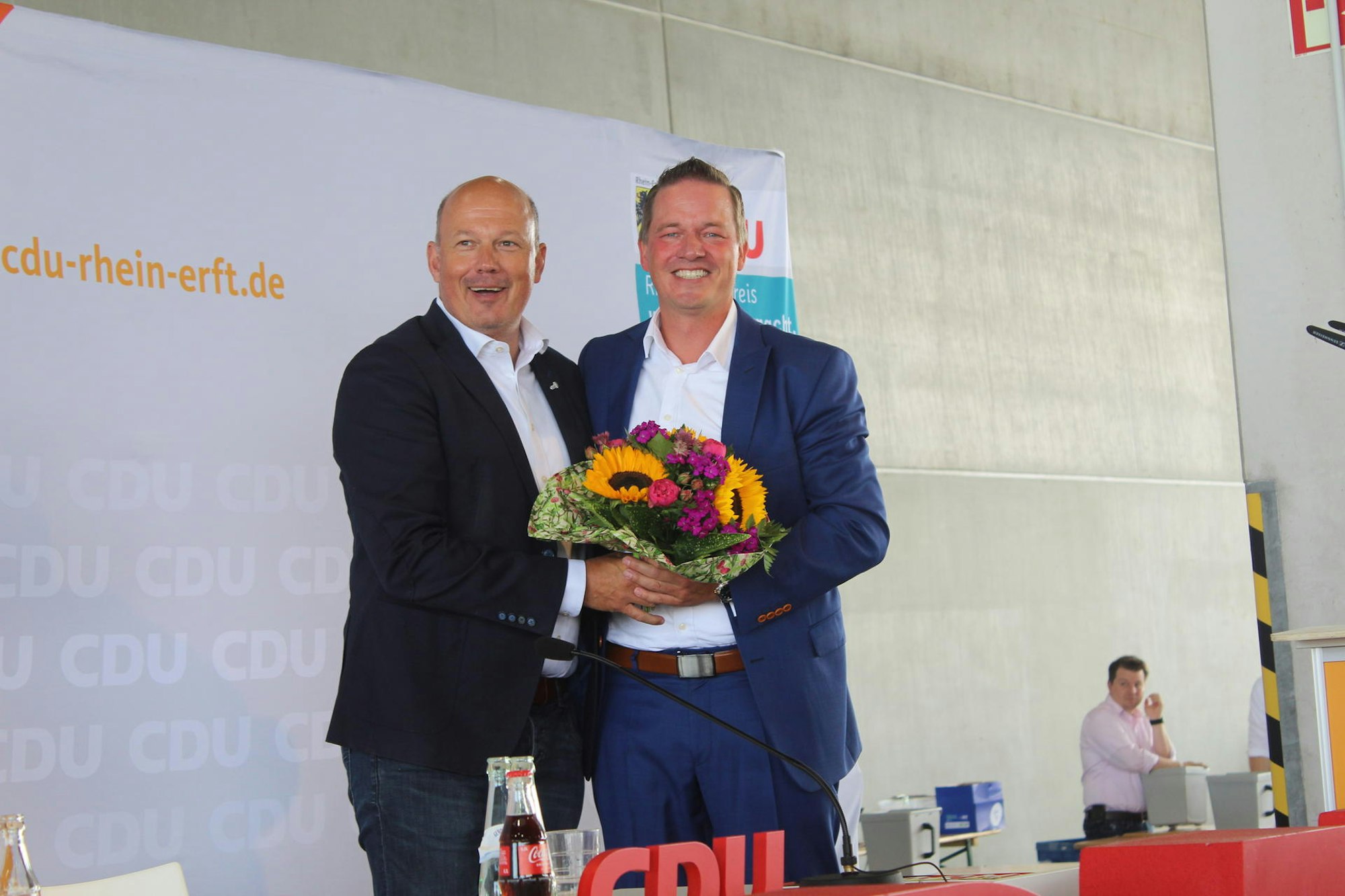 Vor gut zwei Wochen hat die CDU Rhein-Erft den Brühler Landtagsabgeordneten Gregor Golland (rechts) erneut als Kandidaten aufgestellt.