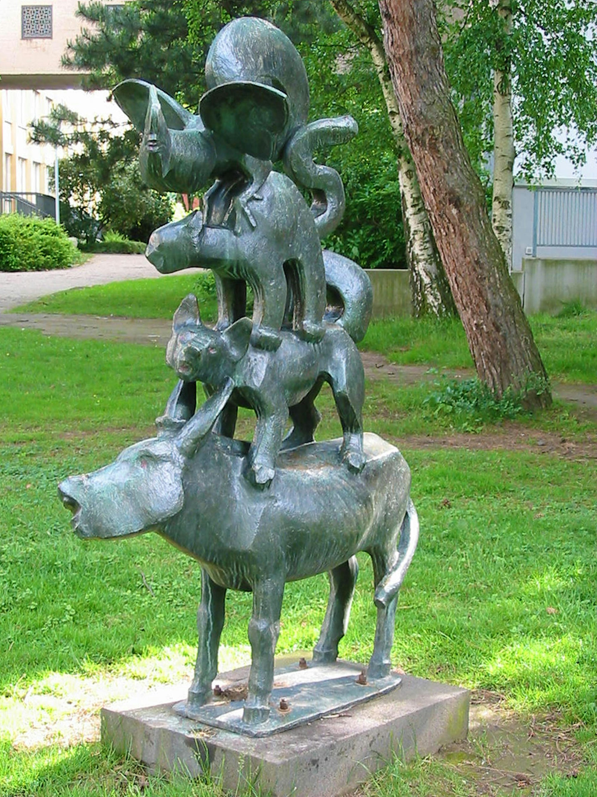 Die Skulptur der Bremer Stadtmusikanten