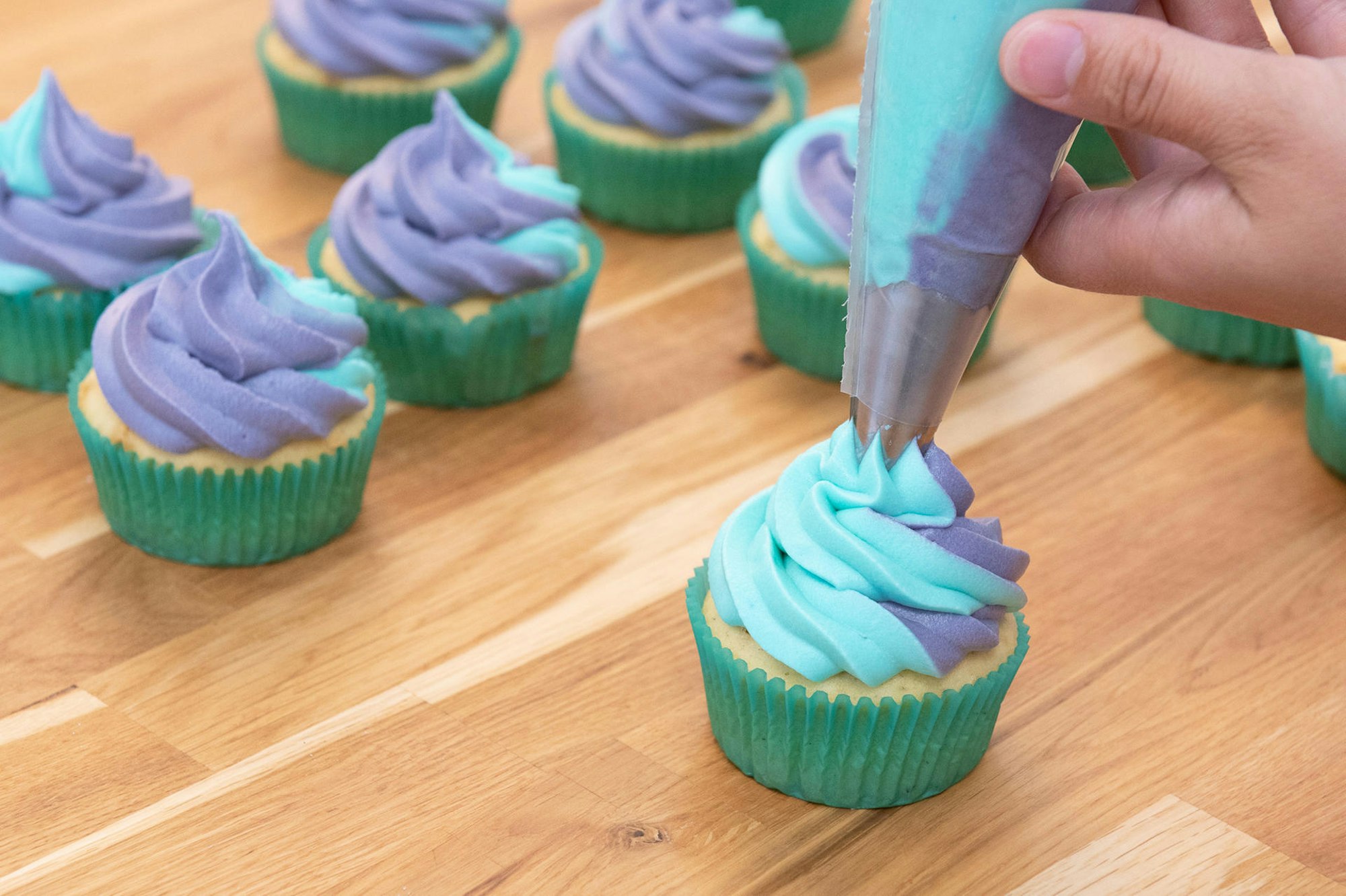 cupcakes blau