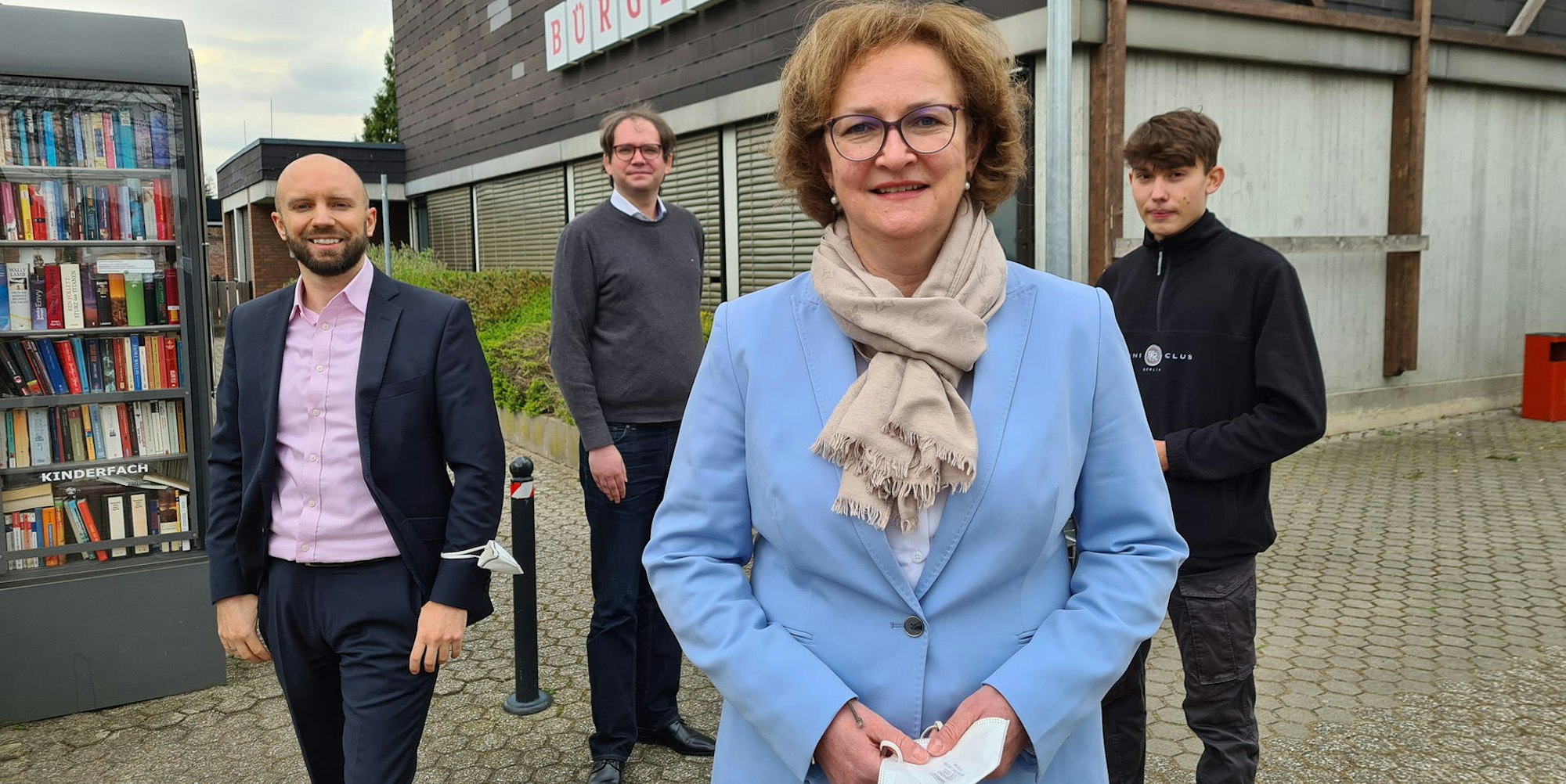 Christian Pohlmann (v.l.) ist neuer Vorsitzender und Landtagskandidat, Stefan Westerschulze ist Bundestagskandidat, Gabriele Molitor und Nicolas Zarazua treten bei der Landtagswahl an.