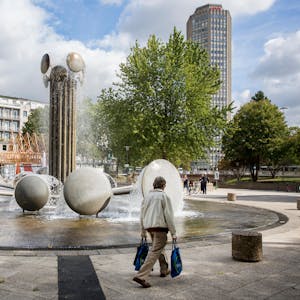 Der Brunnen auf dem Ebertplatz (Archivfoto) 