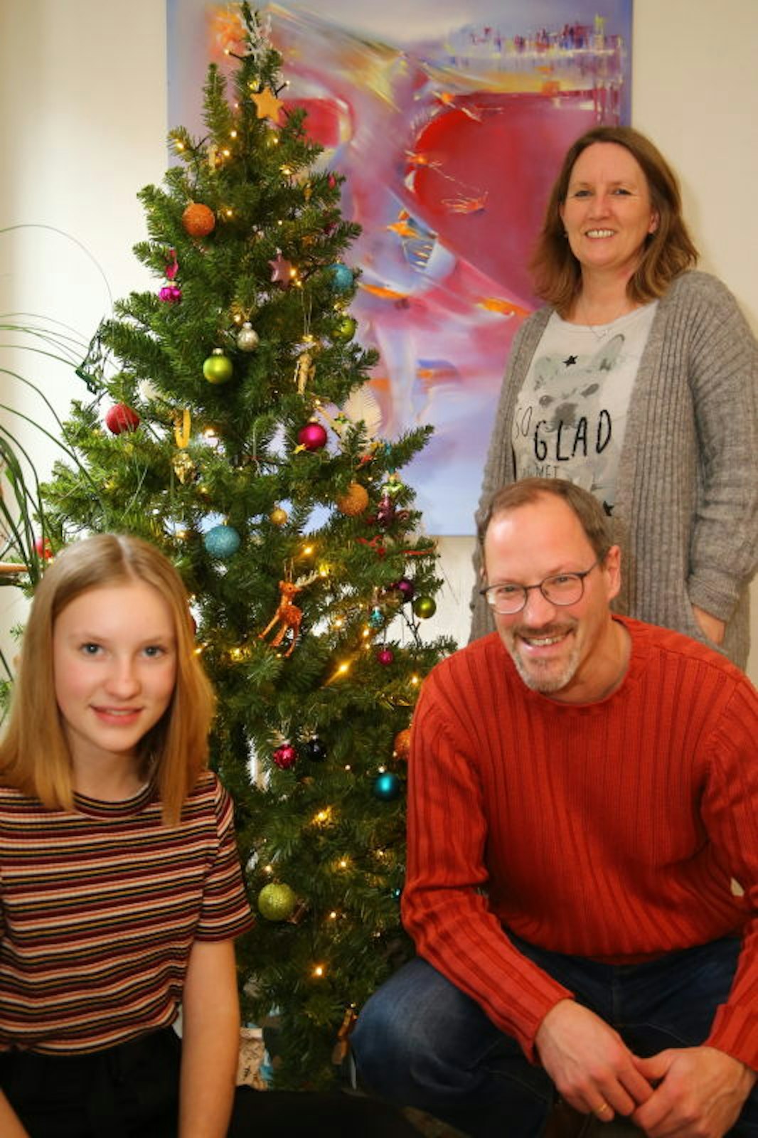 Veganes Essen ist bei Annette und Markus Schmitz-Bongard sowie Tochter Mia auch an Weihnachten angesagt.