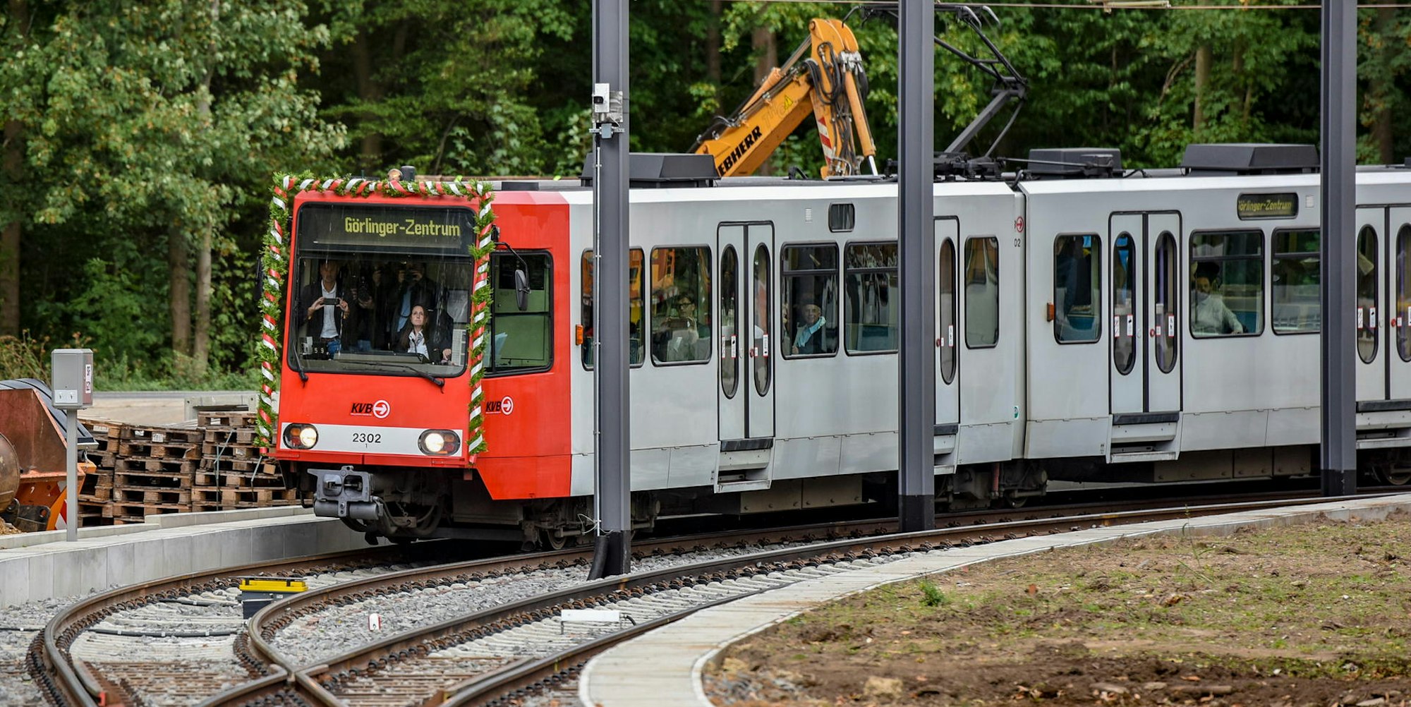 KVB Bahn Linie 3 neue Haltestelle