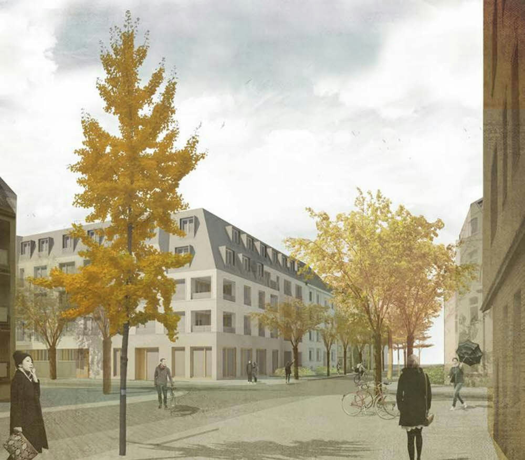 Im vom Schweizer Architekturbüro Duplex entworfenen Neubau entstehen größere Wohnungen als zuvor.
