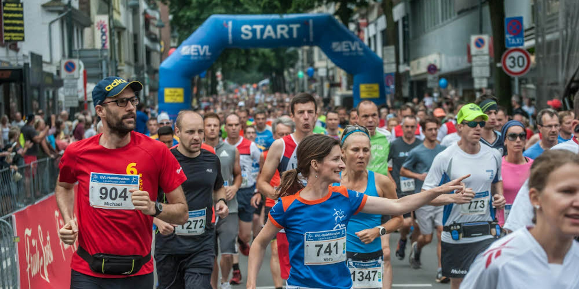 Der beliebte EVL-Halbmarathon durch die Stadt findet dieses Jahr zum 19. Mal statt.