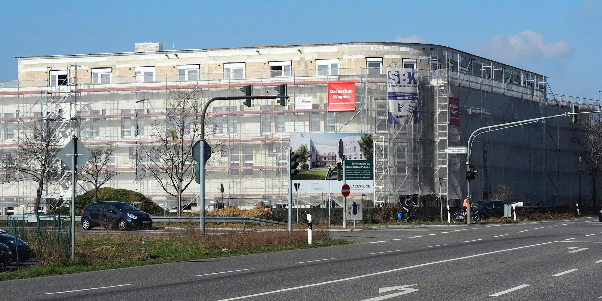 Auf der Baustelle an der Venloer Straße/Ecke Bonnstraße wird kräftig gearbeitet. Aktuell ist der Innenausbau im Gange.