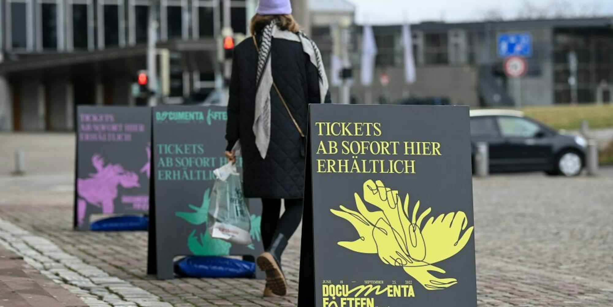 Werbung für die Documenta in Kassel