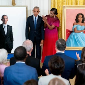 Obamas Porträts Enthüllung