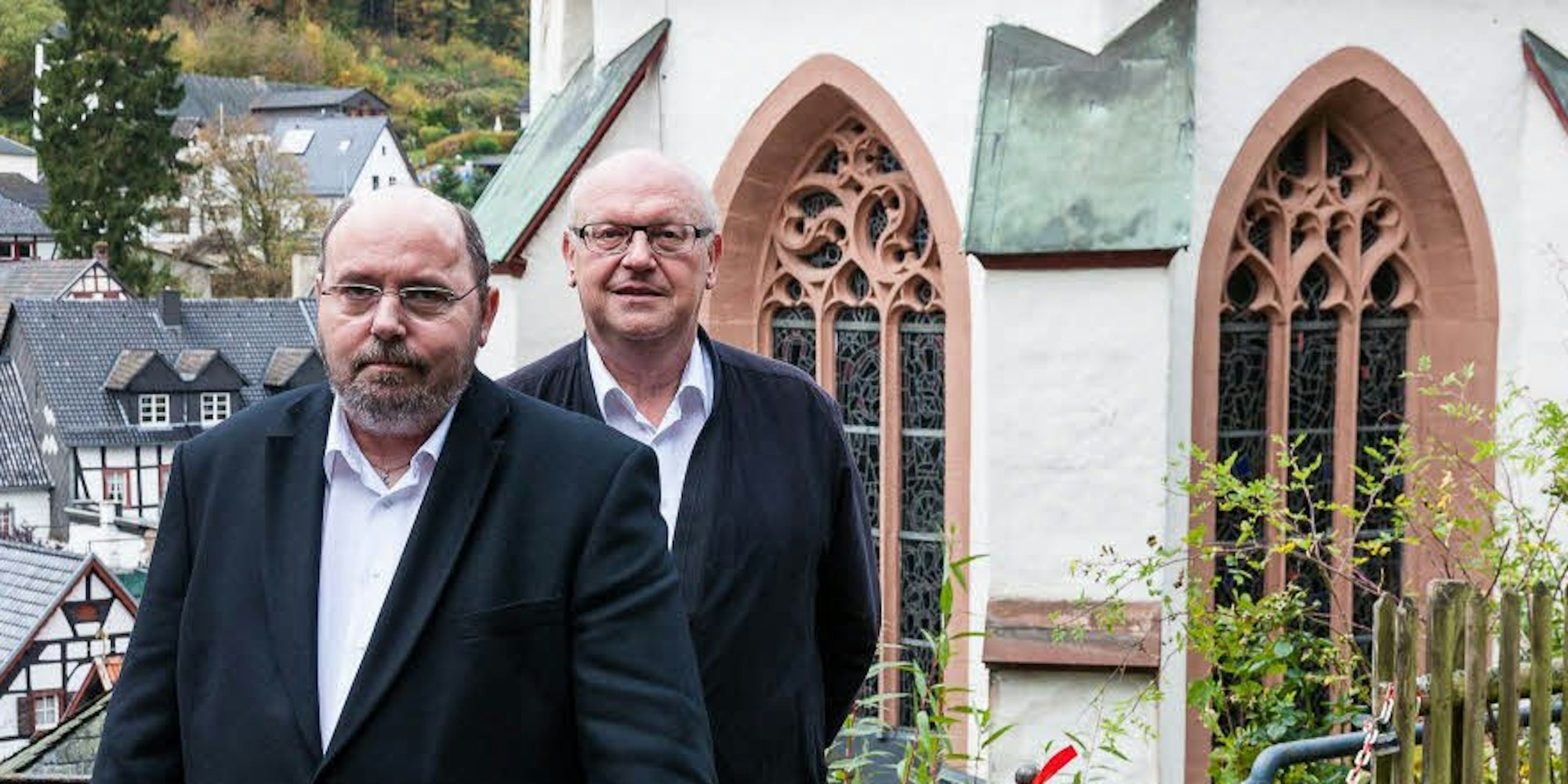 Gernot Auer und Hans-Peter Meuser (r.), Pfarrer in Blankenheim gehen in den Ruhestand.