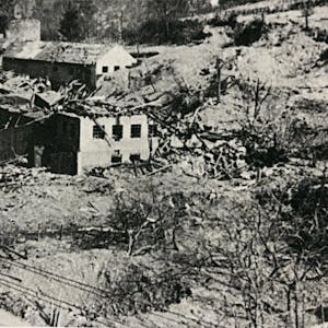 Der Blick aus dem Konvikt, das damals Lazarett war, offenbarte ein völlig zerstörtes Bad Münstereifel.