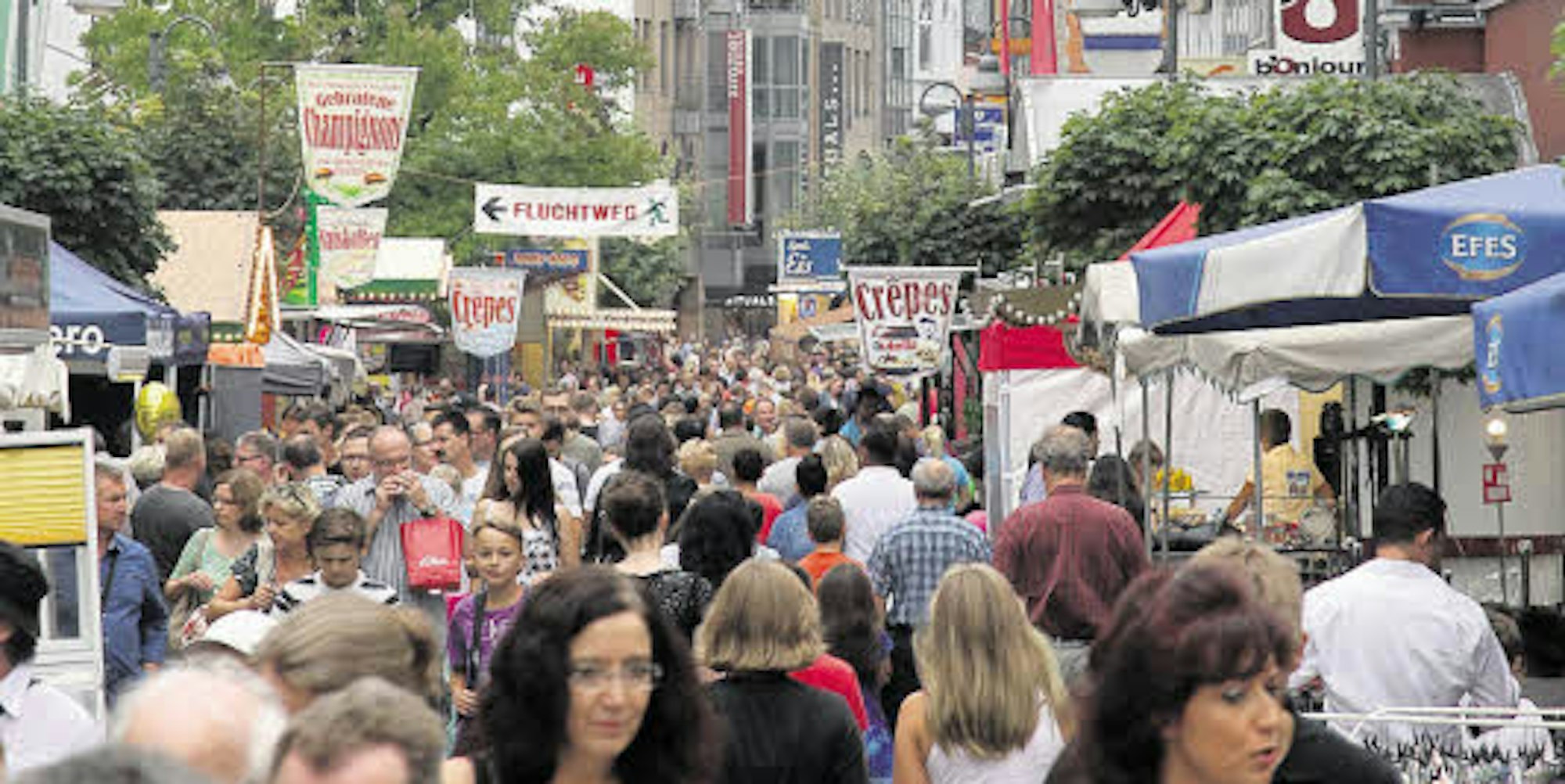Zum Siegburger Stadtfest werden wieder Tausende Besucher erwartet. (Archvibild)