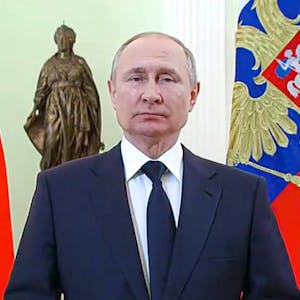 Putin blickt starr nach vorne