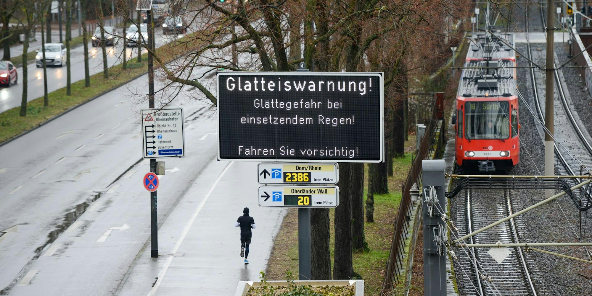 Glätte-Warnung in Köln