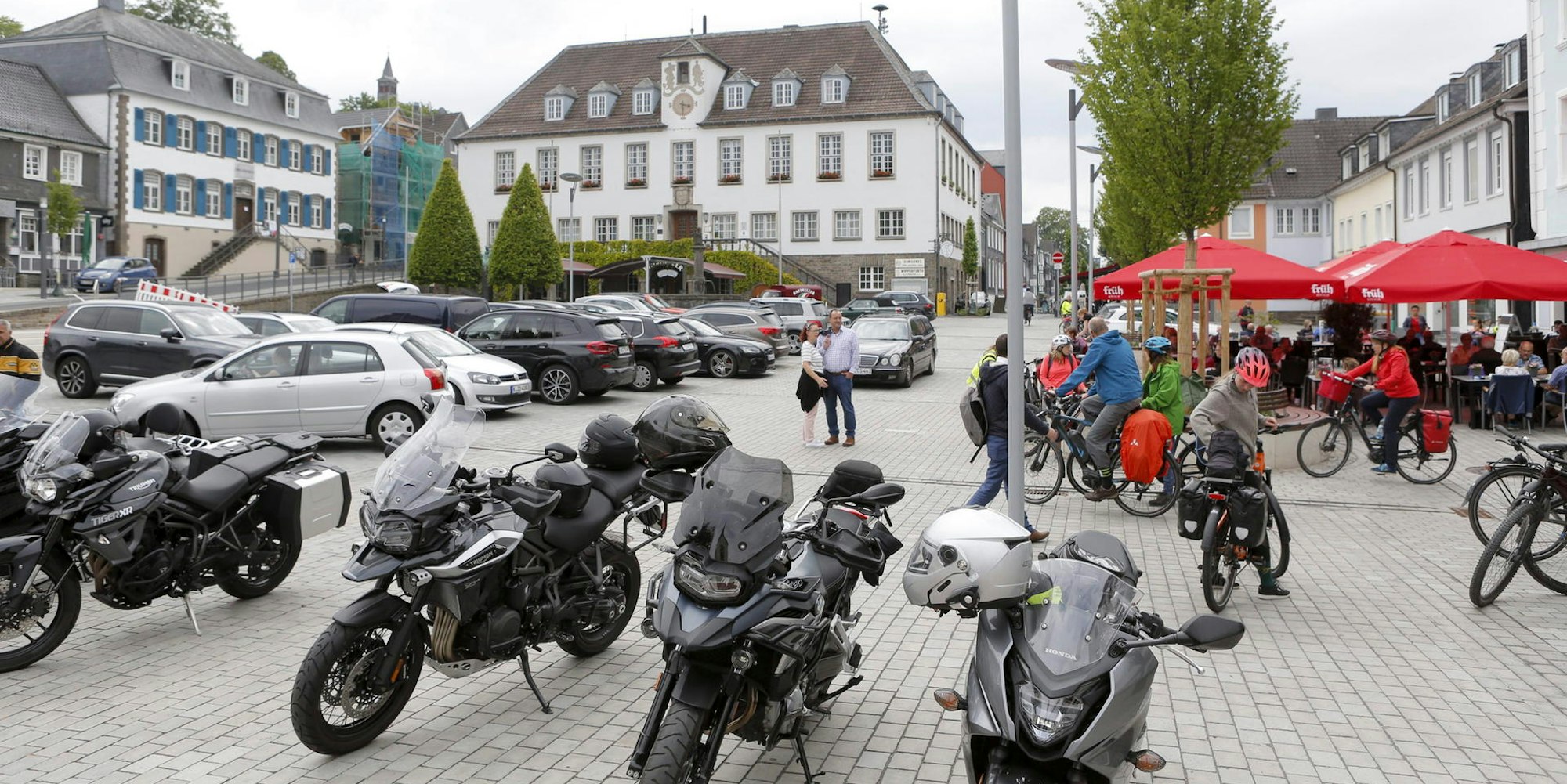 Motorräder dürfen weiter auf den Marktplatz.