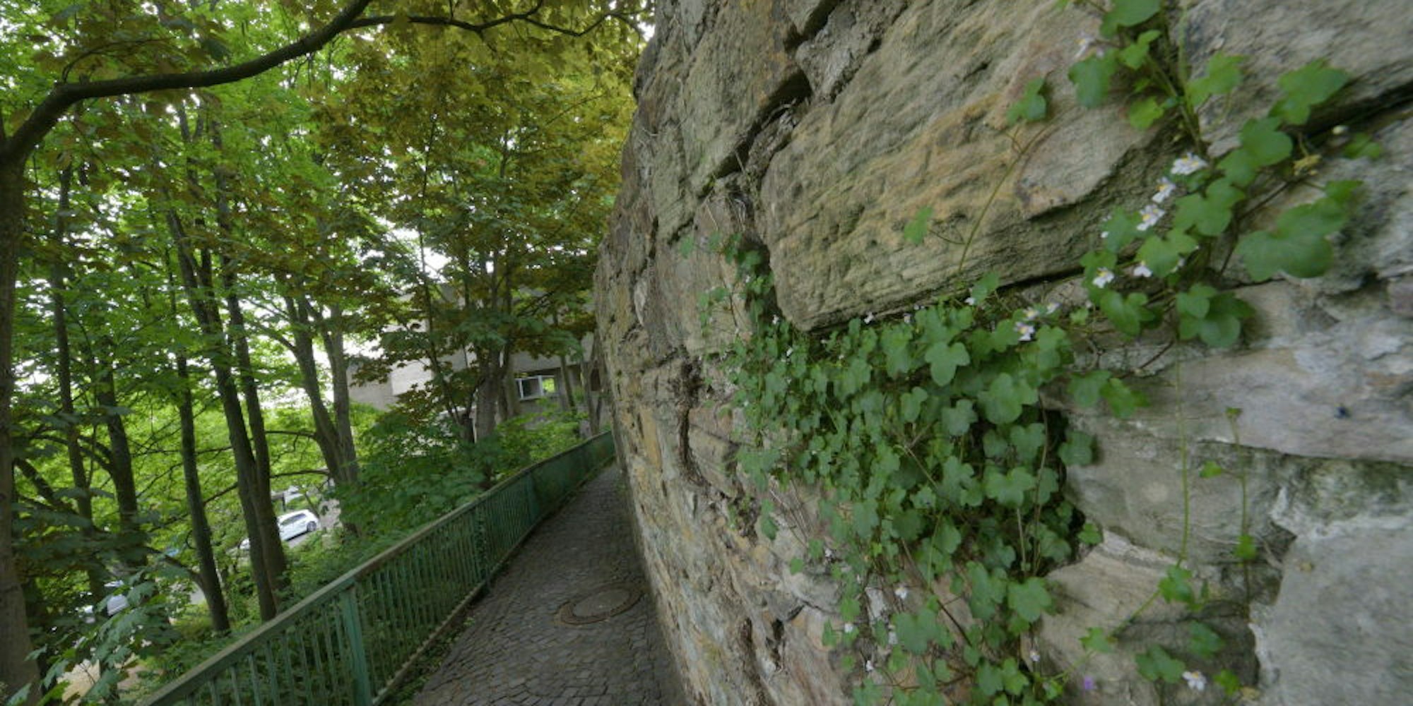 Der Fußweg an der Bensberger Burgmauer soll stärker in den Blick rücken.
