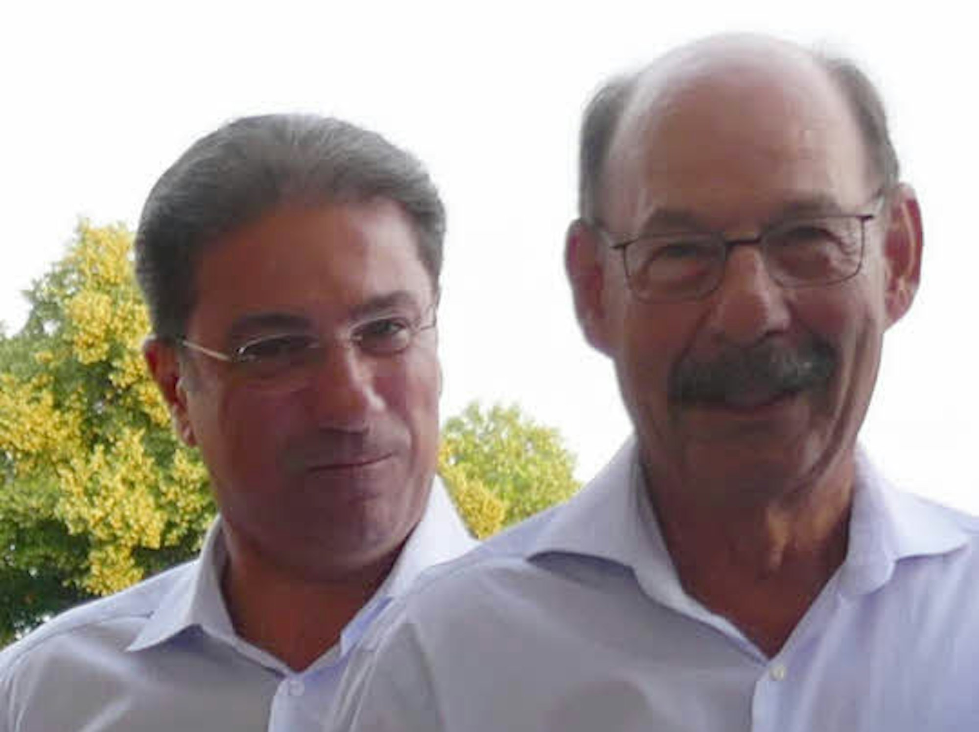 Dr. Yazid Shammout (links) und Michael Fürst konnten nicht helfen, den Streit der Partnervereine in Gladbach zu schlichten. 