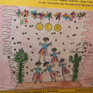 Eine Pyramide zwischen Kakteen malte Nele Schepers aus dem Kindergarten St. Margareta und wurde damit Gesamtsiegerin.