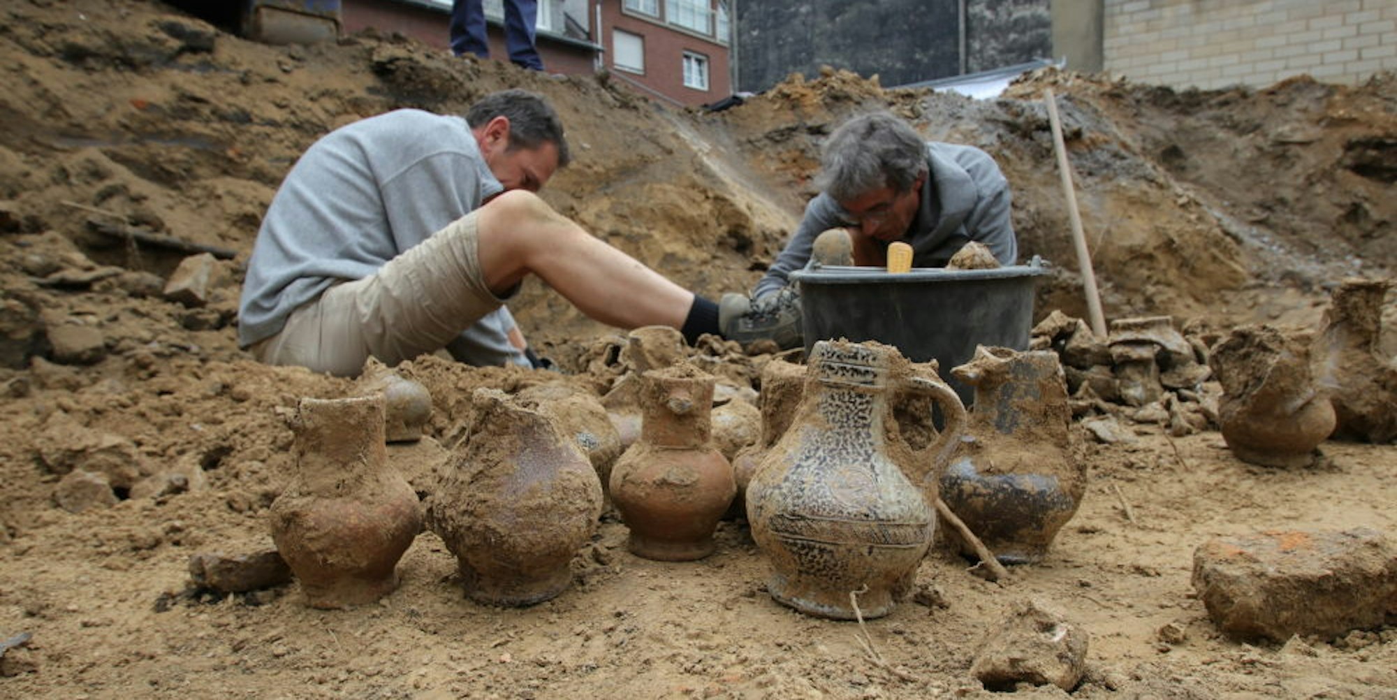 Bei den Ausgrabungen an der Rosmarstraße wurden Hunderte teilweise sehr gut erhaltene Fundstücken freigelegt.