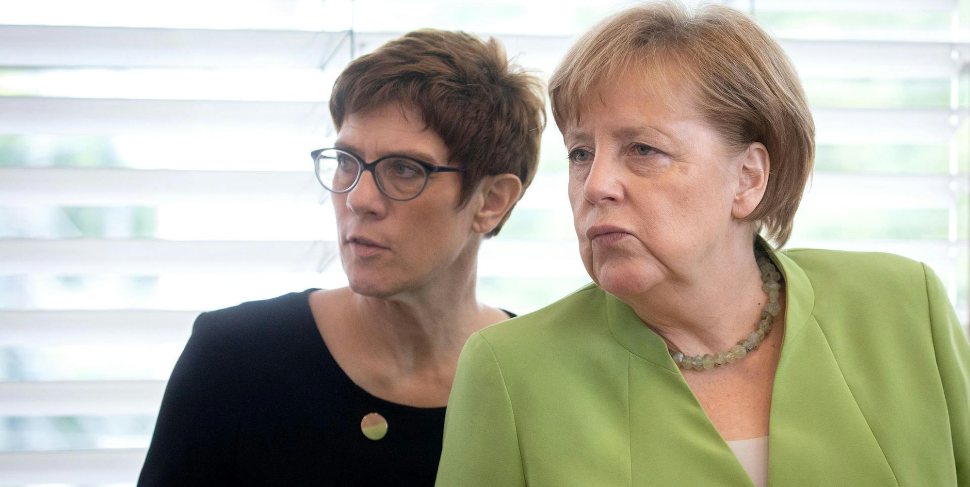 Kramp-Karrenbauer und Merkel