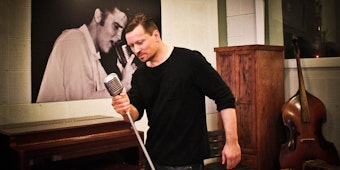 Sven Caßebaum, Sänger der Frechener Band „5vor12“, nahm einige Songs im legendären Sun Studio in Memphis auf.