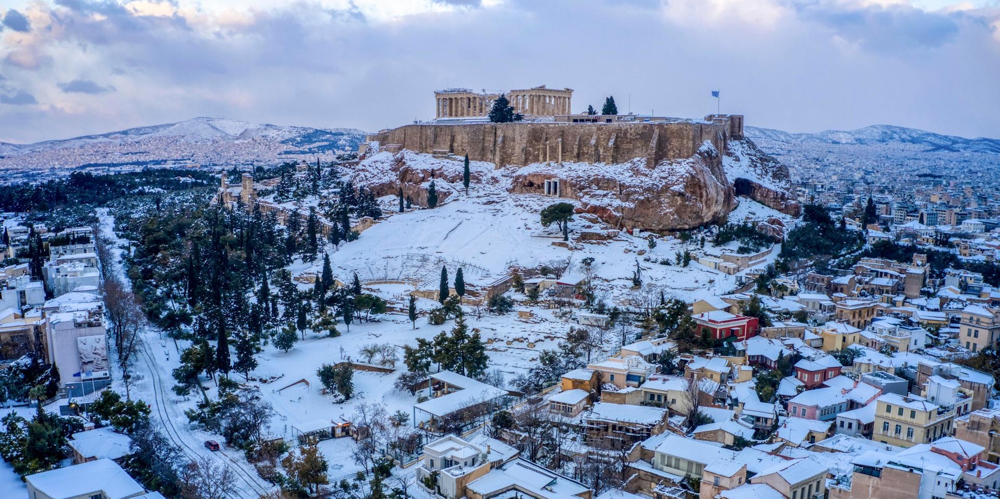 Schnee Athen