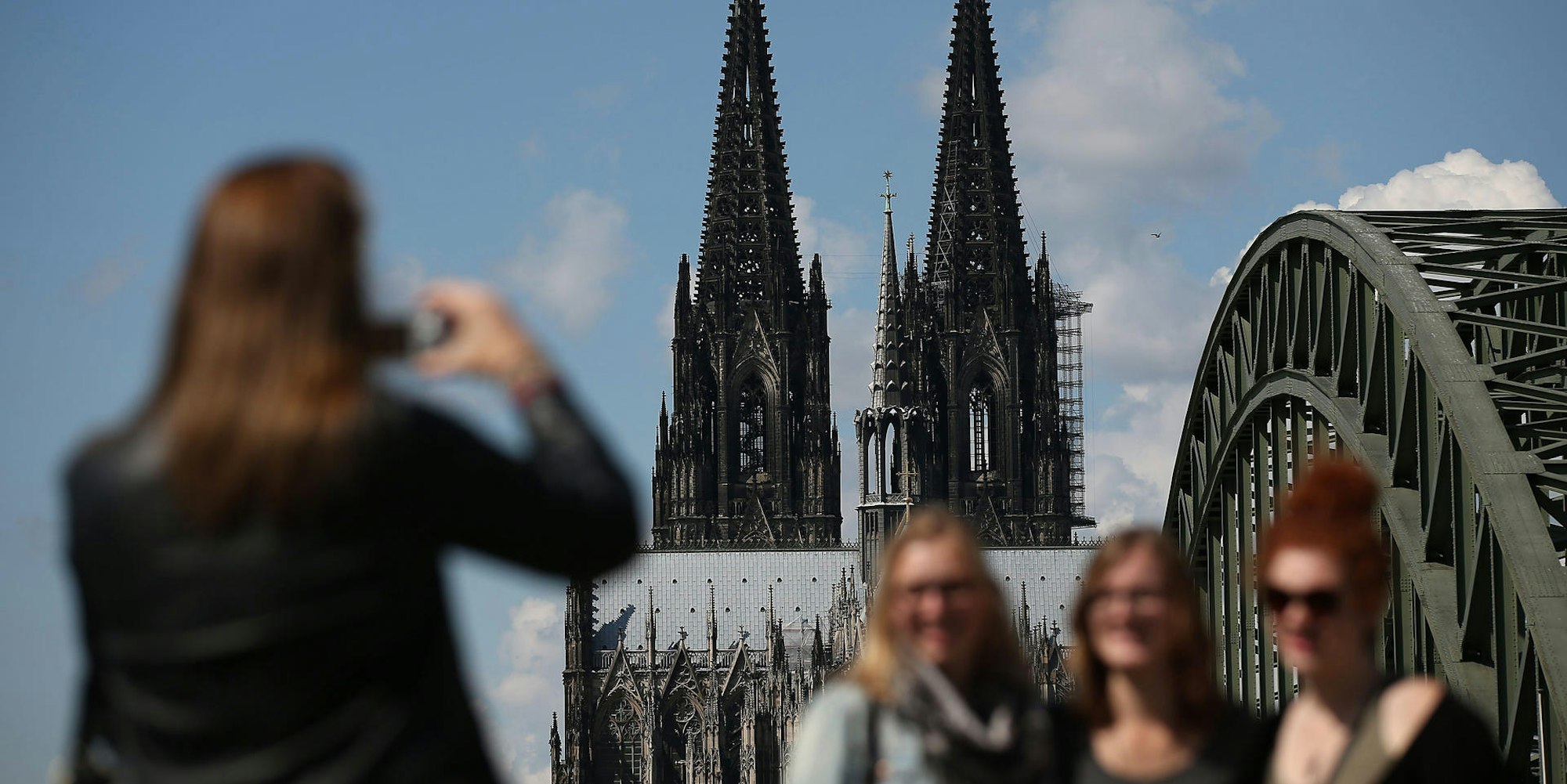 Touristen in Köln
