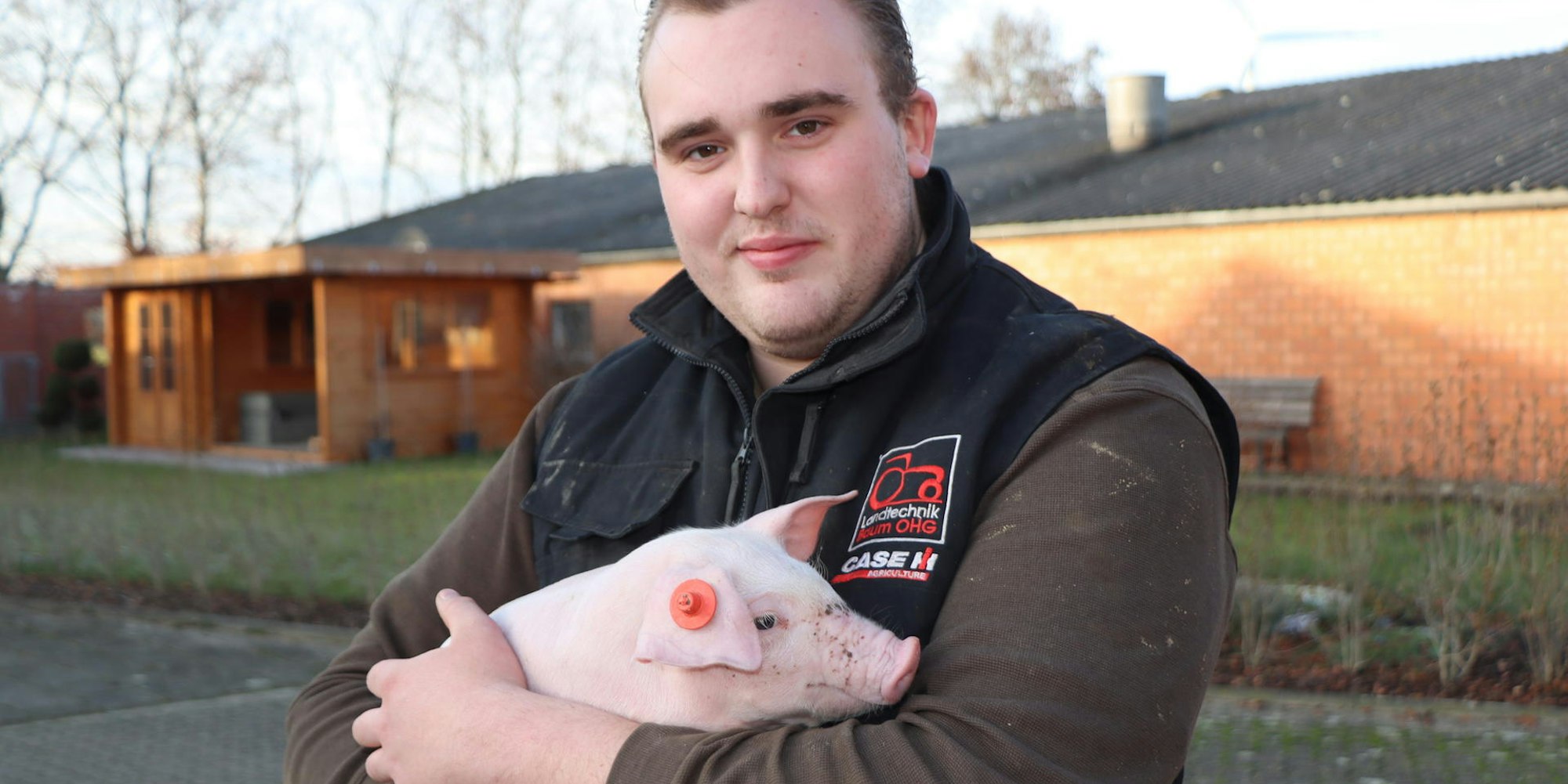 Schwein zu haben gehört für Stefan Radmacher zum Arbeitsalltag.