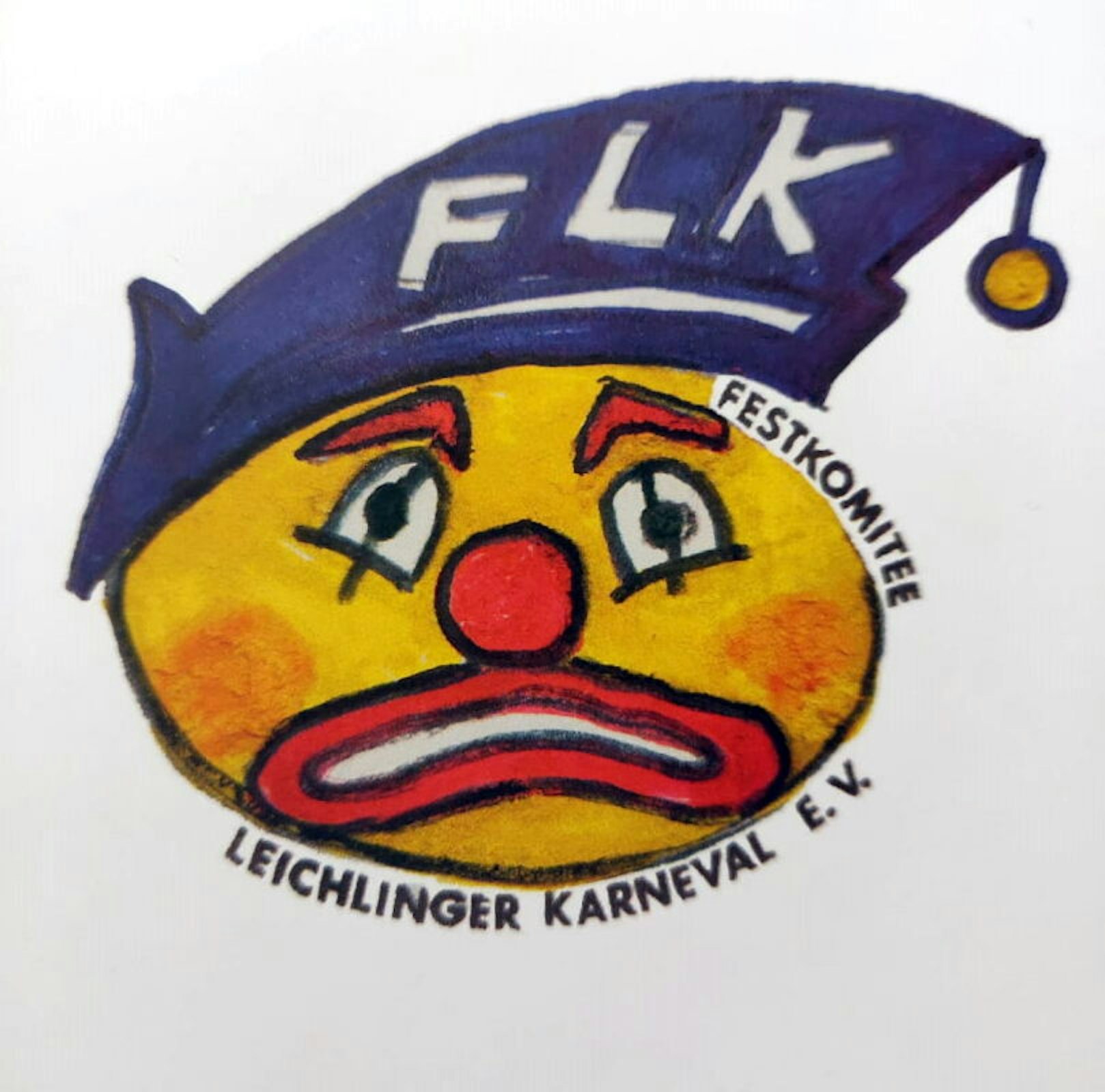 Der FLK-Clown zieht auf der Festschrift zur Session eine Flunsch.