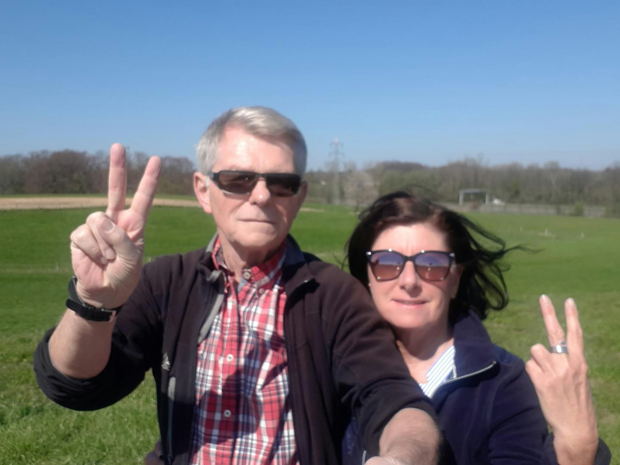 A1-Protest Peter Westmeier und Erika Schiefer