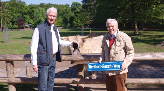 Martin Gallhöfer (links) löst Heribert Resch als Vorstandsvorsitzenden des Fördervereins Tierpark ab.