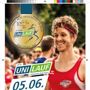 Wirbt für den Uni-Lauf: Thomas Claeßens vom NRW-Cup-Team ist das Covermodel der Laufveranstaltung.