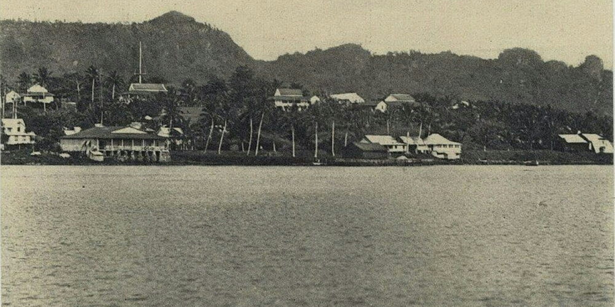 Kammerichs Familie im Windecker Ländchen erhielt 1910 diese Ansichtskarte aus der Südsee. Die Karolinen-Insel Ponape war seit 1899 deutsche Kolonie.